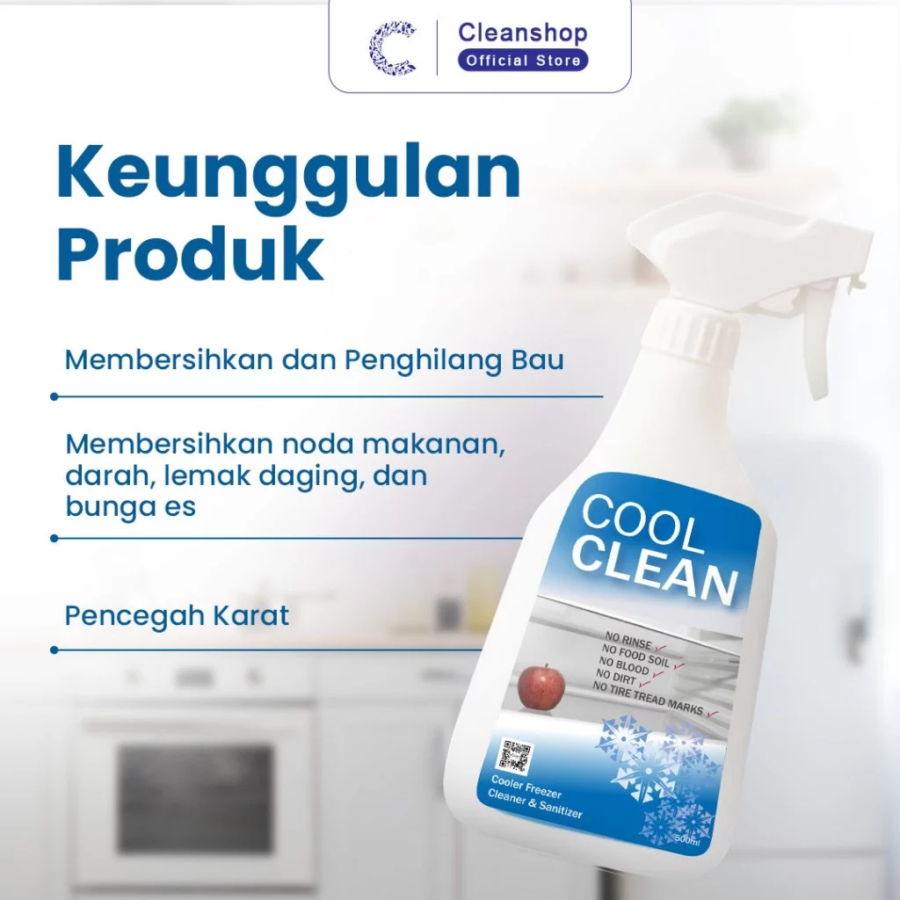 Cool Clean Sanitizer Pembersih dan Penghilang Bau Kulkas 500ml