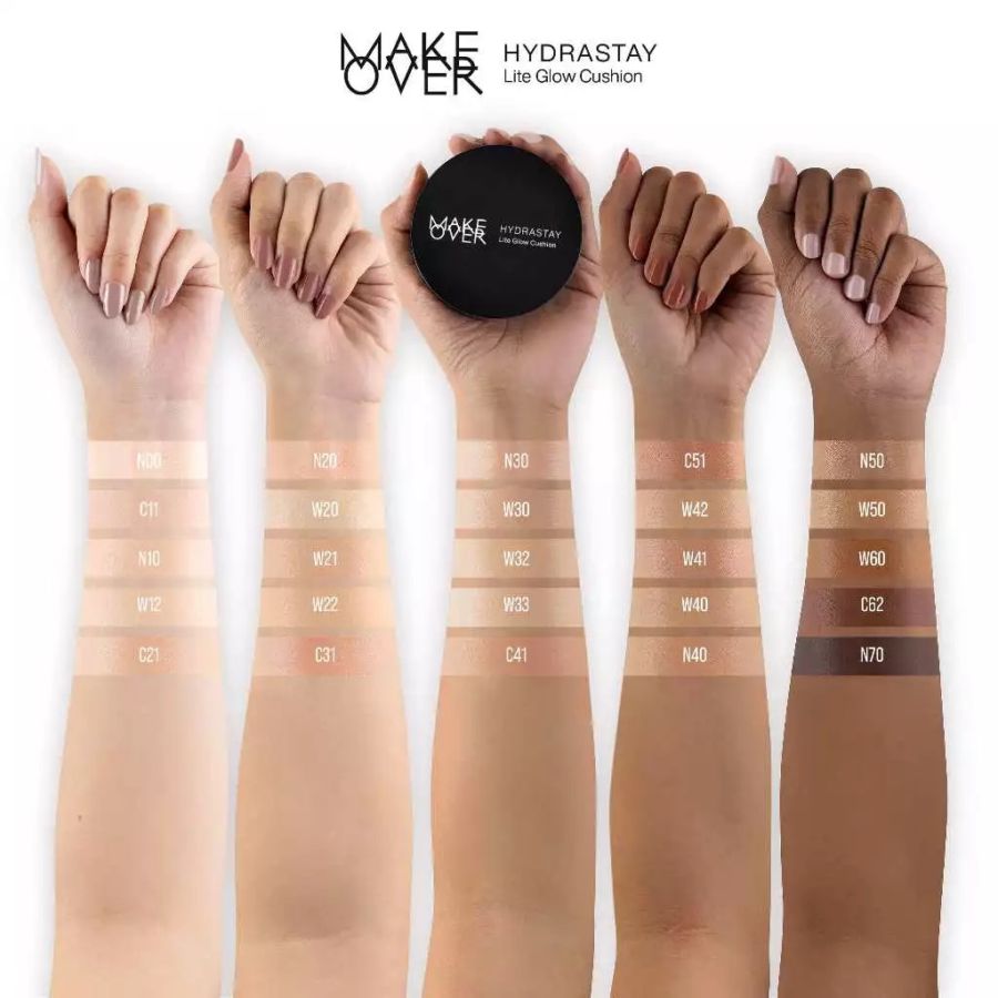 MAKE OVER Powestay Demi Matte Cover W22 Warm Ivory Cushion 15gram