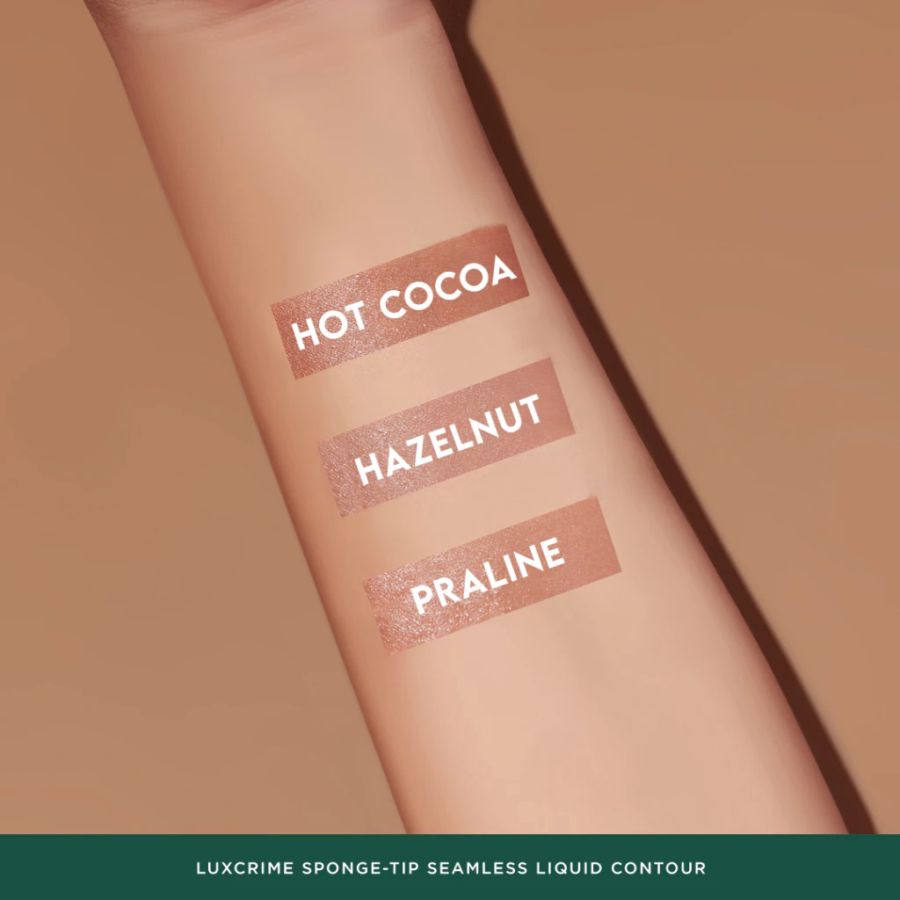 Luxcrime Sponge-Tip Seamless Hazelnut Liquid Contour Wajah 1pcs