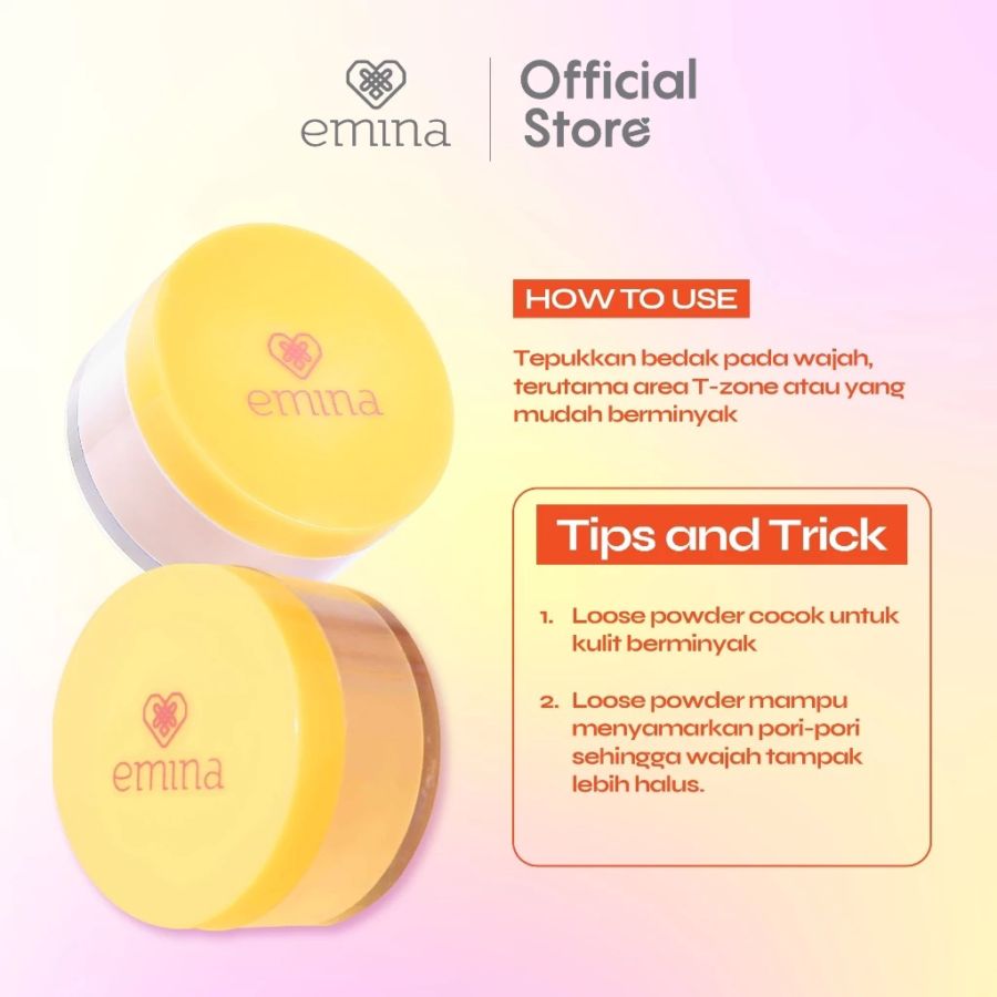 Emina Daily Matte Loose Powder 02 Natural Beige Box 20gram