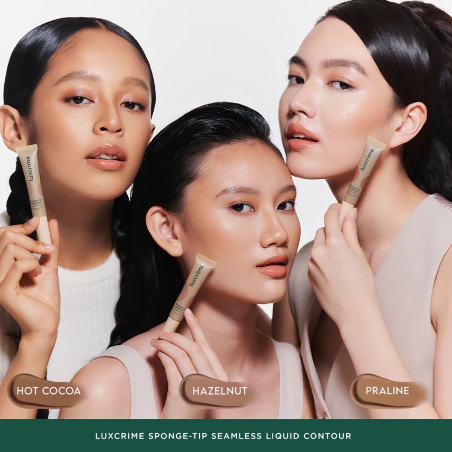 Luxcrime Sponge-Tip Seamless Liquid Contour Hot Cocoa 1pcs