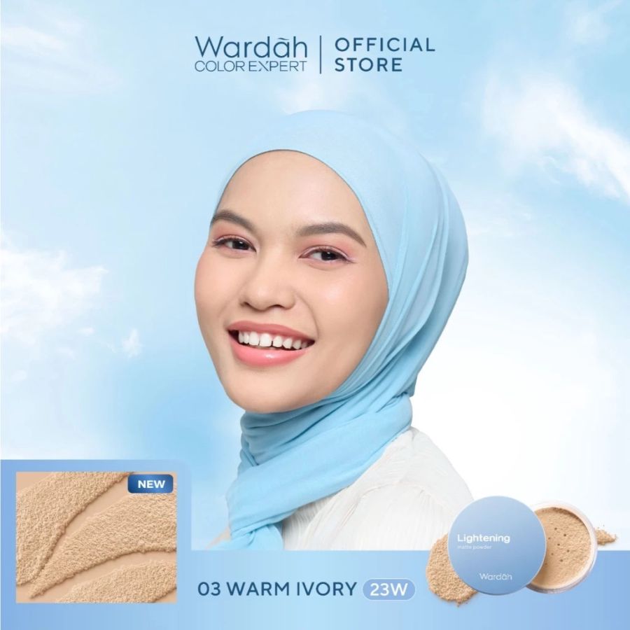 Wardah Lightening Matte 03 Warm Ivory 23W Loose Powder 20gram