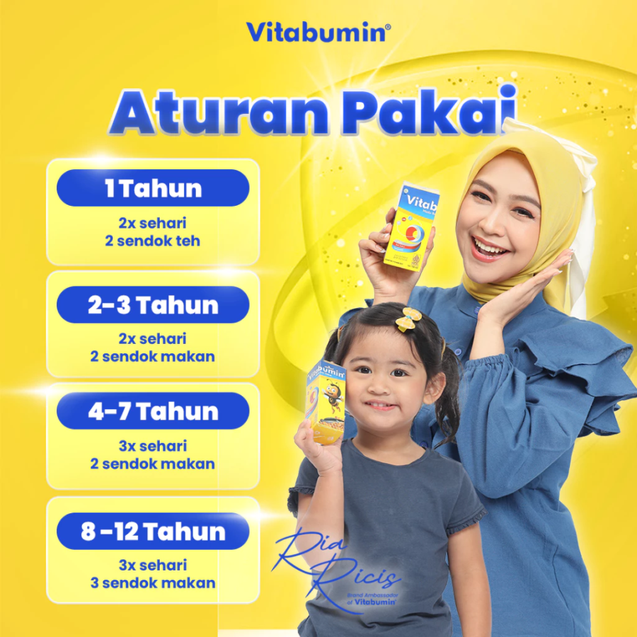 Vitabumin Madu & Ikan Gabus Suplemen Nafsu Makan Anak 130ml
