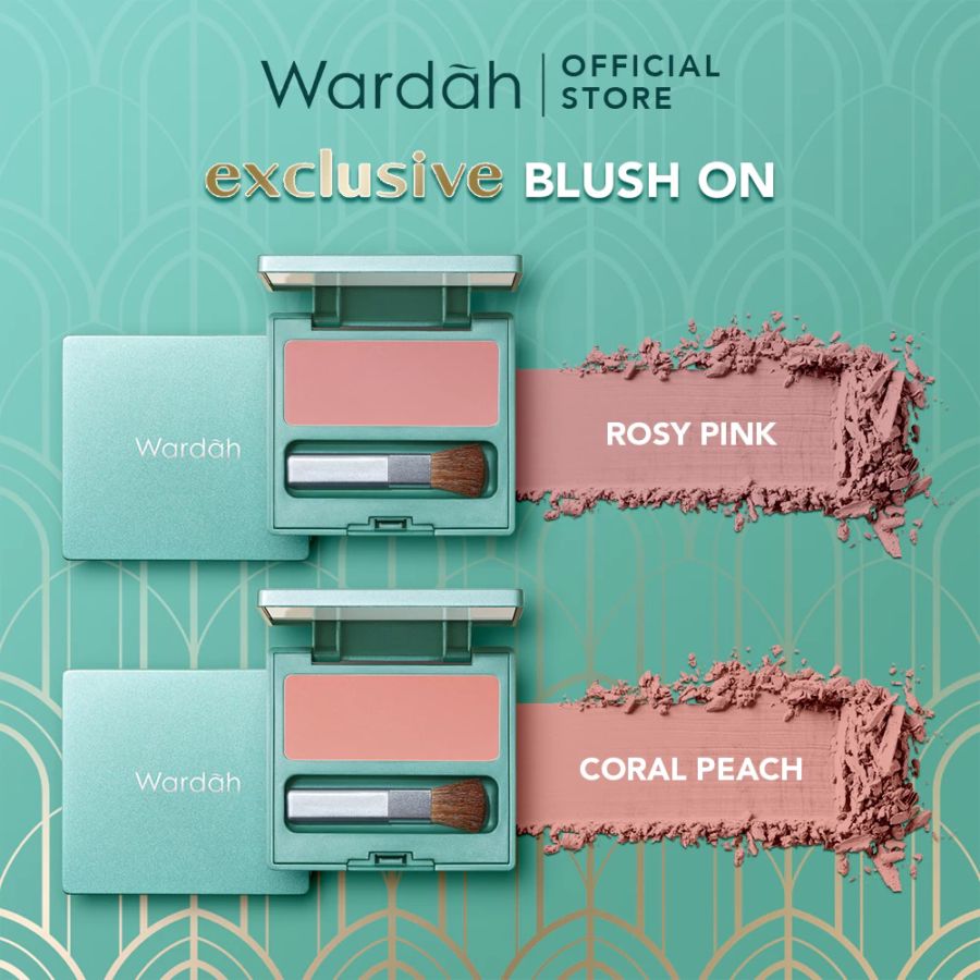 Wardah Exclusive 02 Coral Peach Blush On 6gram