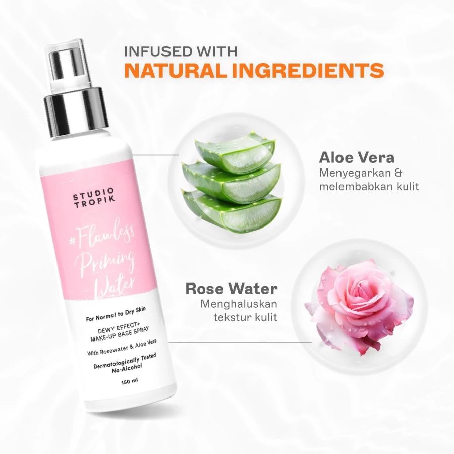 Studio Tropik Mini Size Flawless Priming Water Setting Spray 30ml