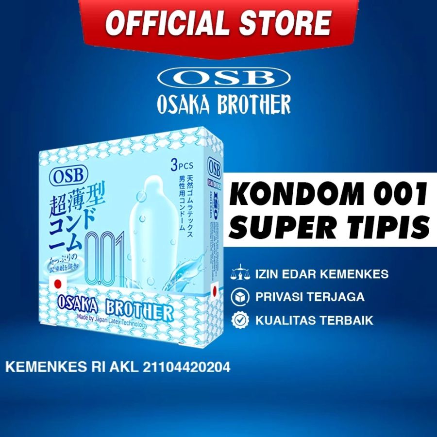 OSB Osaka Brother 001 Super Tipis Kondom Pria 3sachets