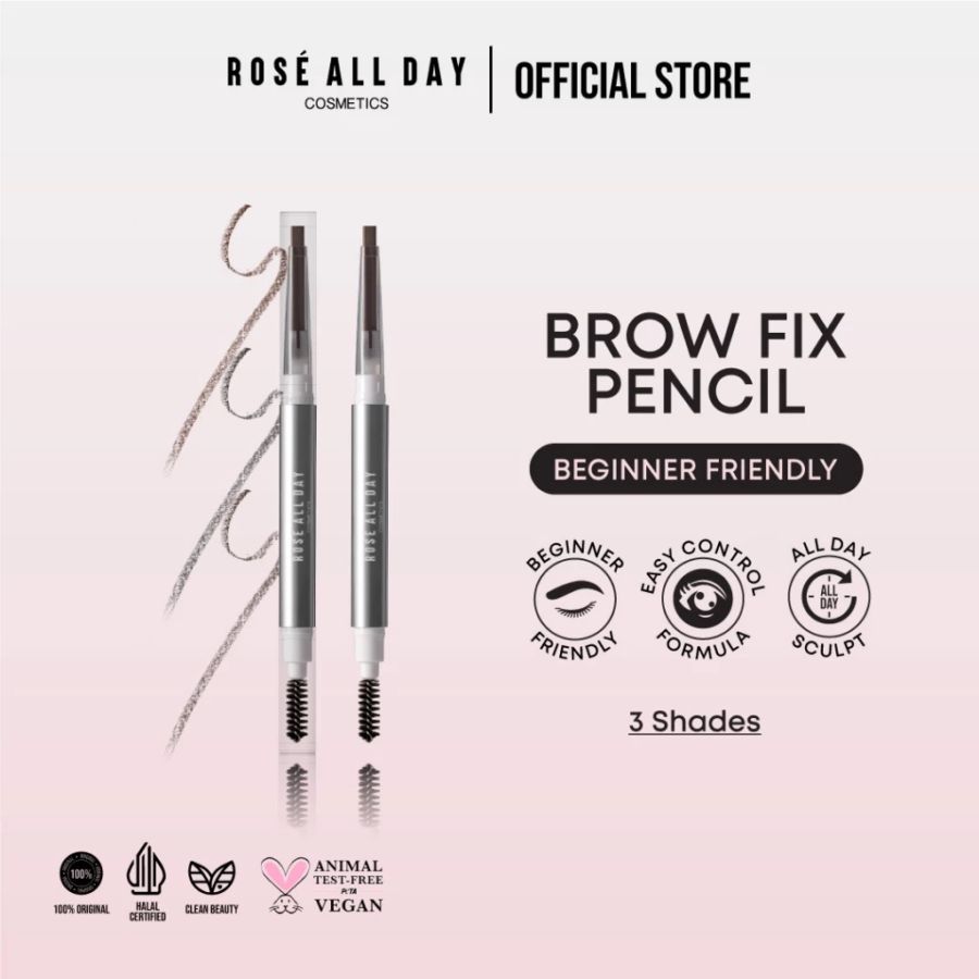 Rose All Day Medium Ash Brown Eyebrow Pencil 1gram