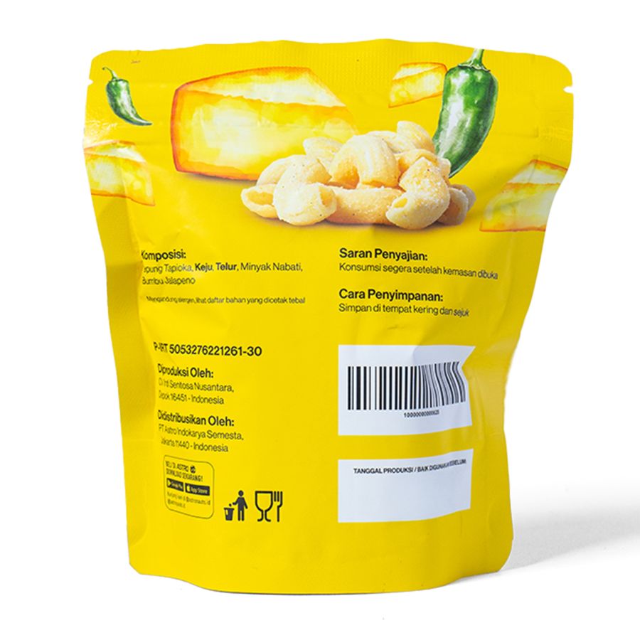 Cheesy Mac Bites Jalapeno Astro Goods 65gram