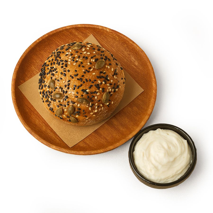 Multiseed Bagel & The OG Cream Cheese Astro Cafe x Braud 1pcs