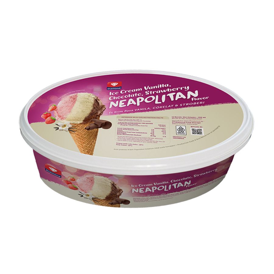 Diamond Ice Cream Neapolitan 700ml