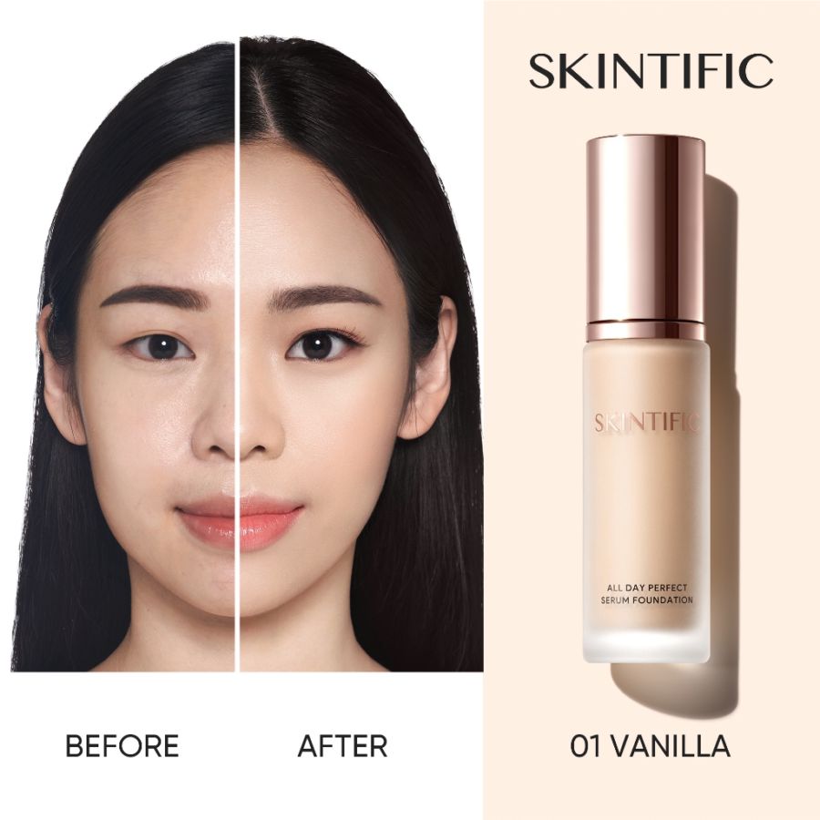 Skintific All Day Perfect 01 Vanilla Serum Foundation 25ml