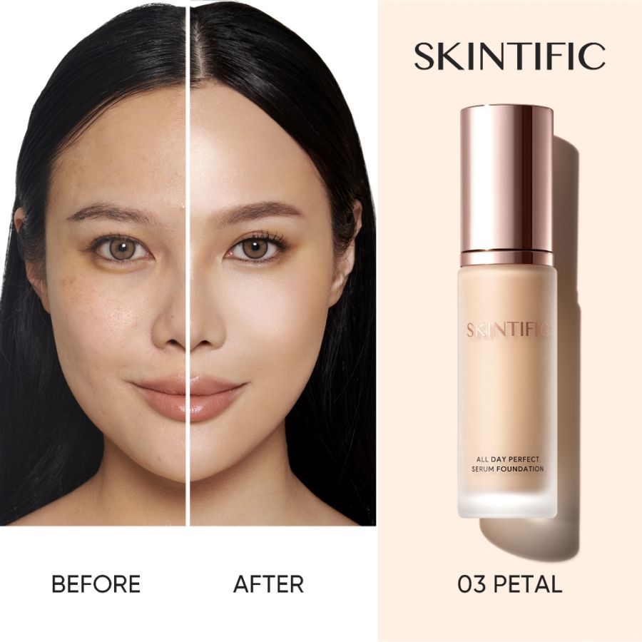 Skintific All Day Perfect 03 Petal Serum Foundation 25ml