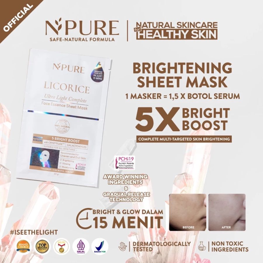 NPURE Licorice Sheet Mask 30gram