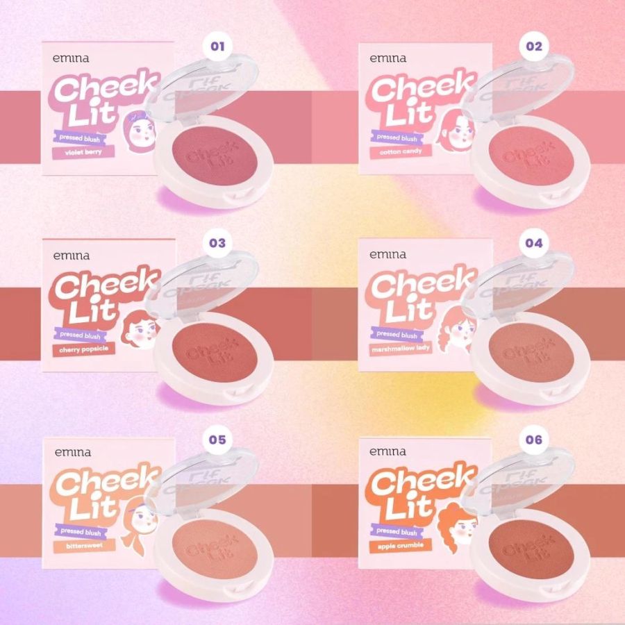 Emina Cheek Lit Pressed Bittersweet Blush On 3gram