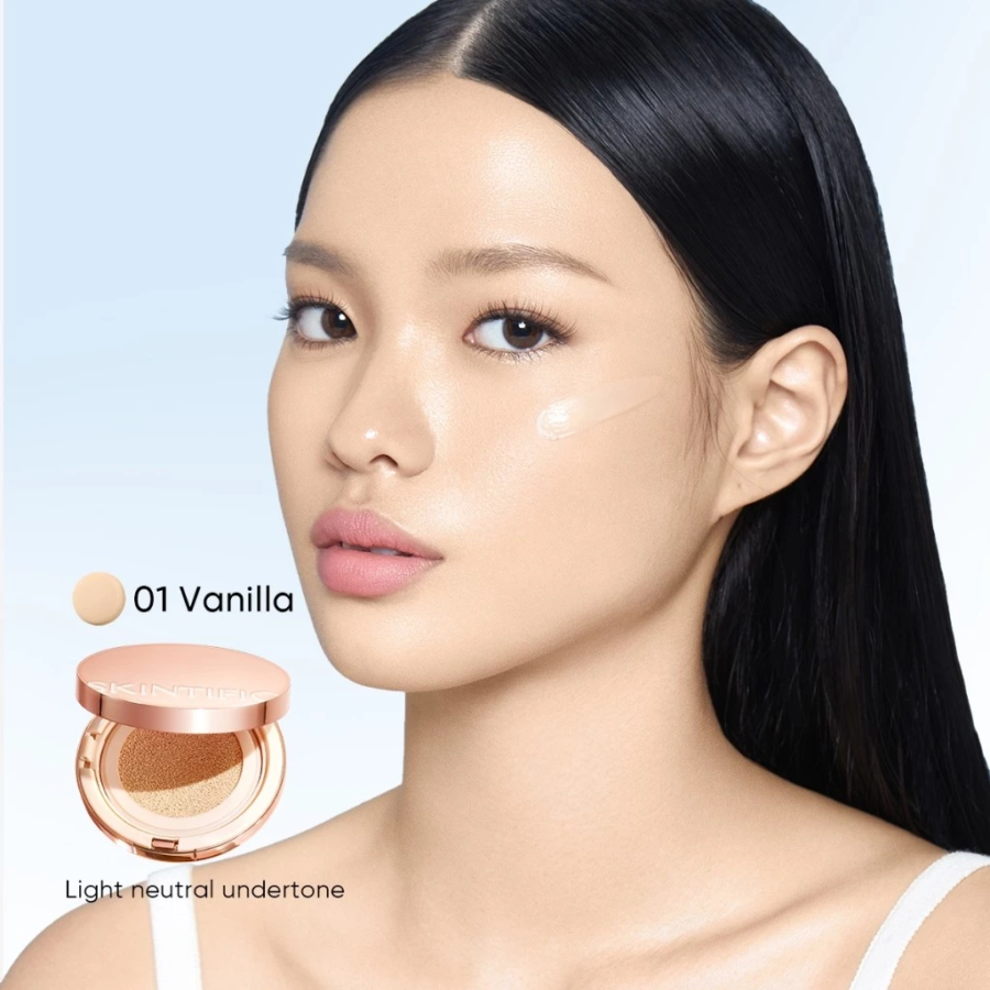 Skintific Cover All Perfect 01 Vanilla SPF 35 PA+ Cushion 11gram