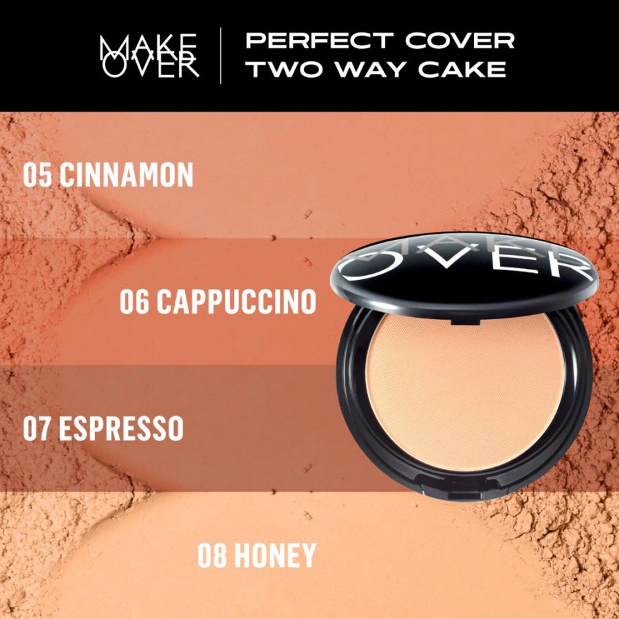 MAKE OVER Perfect Cover 08 Honey Bedak Two Way Cake 12gram