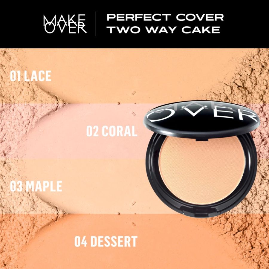 MAKE OVER Perfect Cover 08 Honey Bedak Two Way Cake 12gram