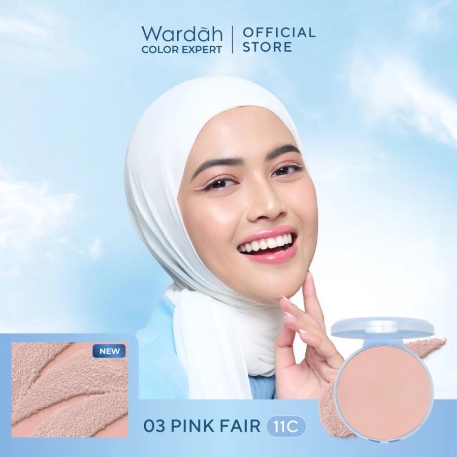 Wardah Lightening 03 Pink Fair 11C Refill Powder Foundation 12gram