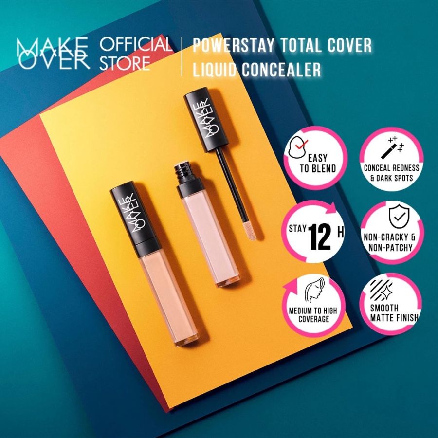 MAKE OVER Powerstay Total Cover 03 Medium Liquid Concealer 6ml