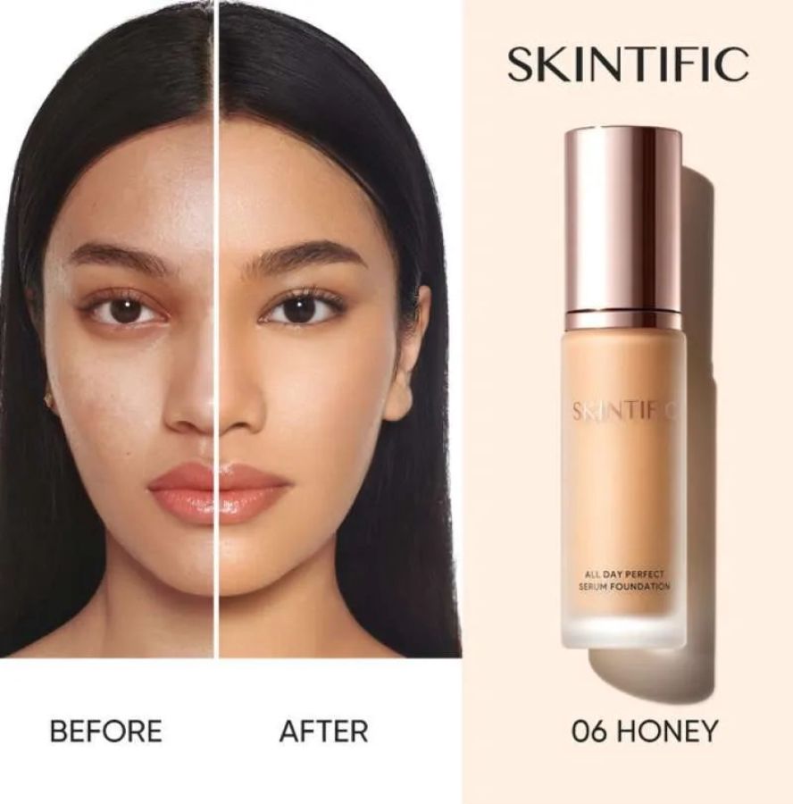 Skintific All Day Perfect 06 Honey Serum Foundation 25ml