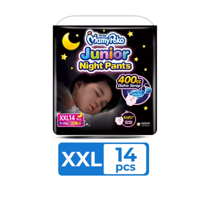 Mamypoko Junior Night Girls Pants Diapers XXL14