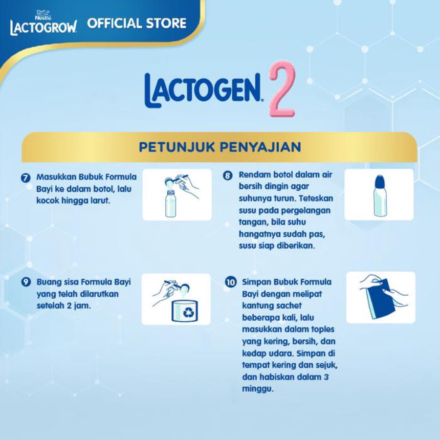 Lactogen 2 Susu Formula Lanjutan 6-12 Bulan 1000gram