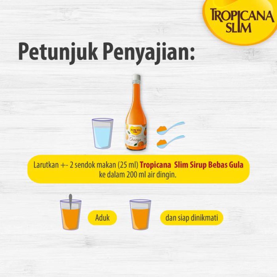 Tropicana Slim Syrup Orange 750ml