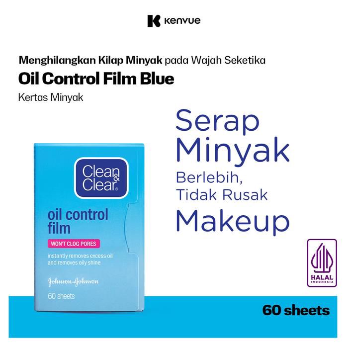 Clean & Clear Oil Control Film Blue Kertas Minyak Wajah