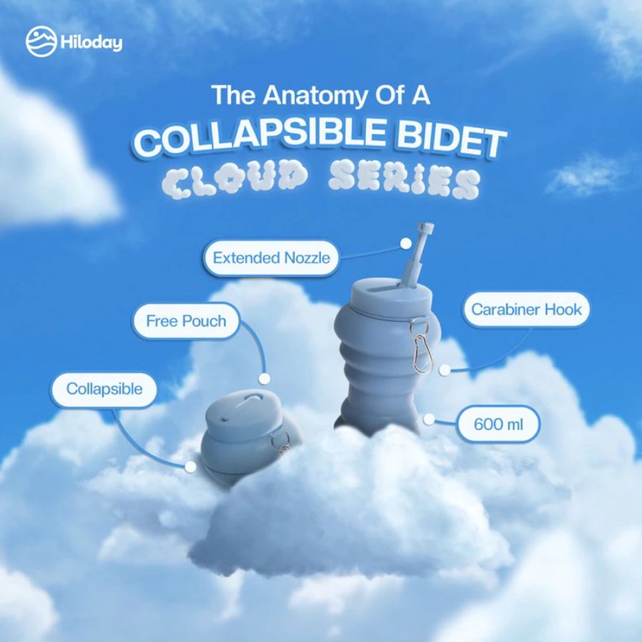 Hiloday Collapsible Travel Bidet 1pcs