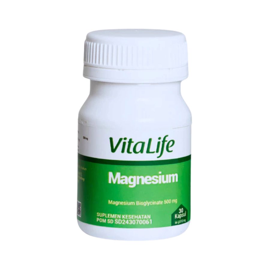 Vitalife Magnesium Bisglycinate 500mg Suplemen Kesehatan 30kapsul