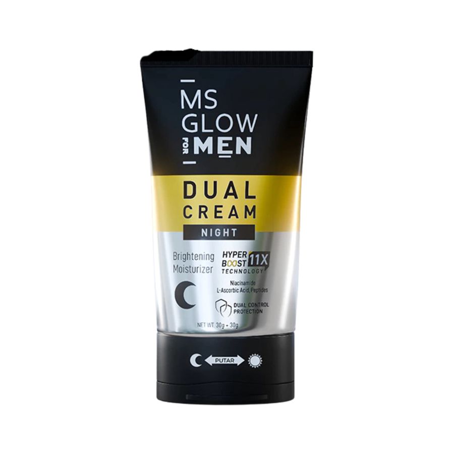 MS Glow For Men Dual Cream Pelembab Wajah Pria 60ml
