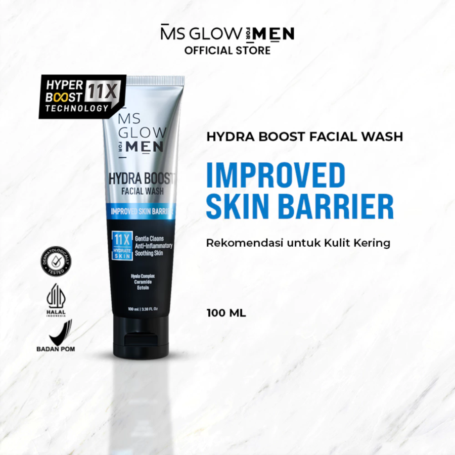 MS Glow For Men Hydra Boost Facial Wash 100ml