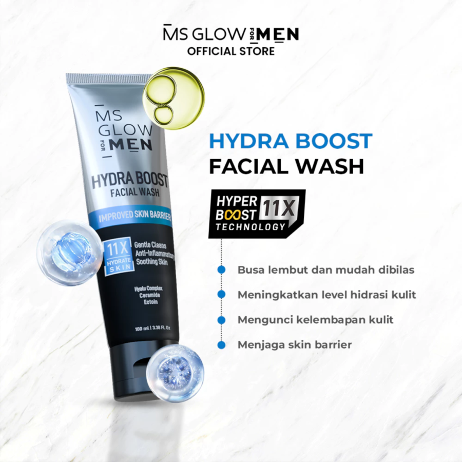 MS Glow For Men Hydra Boost Facial Wash 100ml
