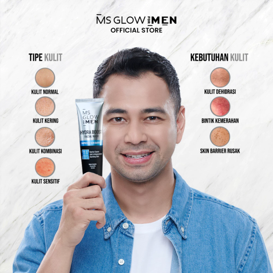 MS Glow For Men Hydra Boost Facial Wash 100ml