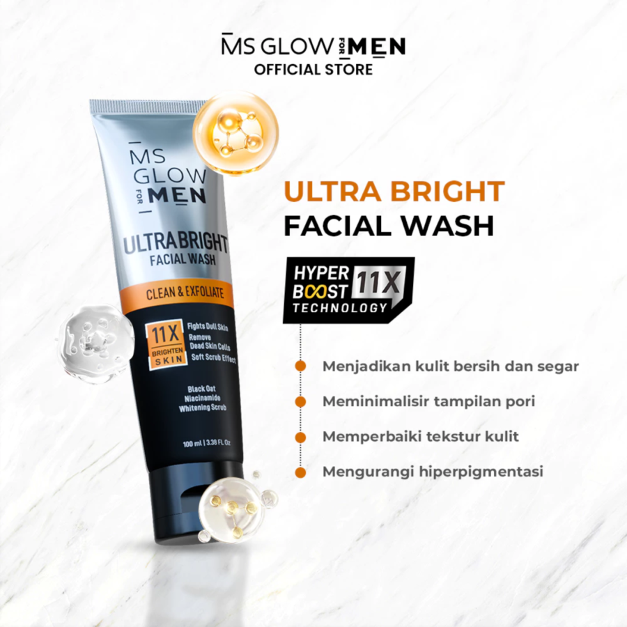 MS Glow For Men Ultra Bright Facial Wash 100ml