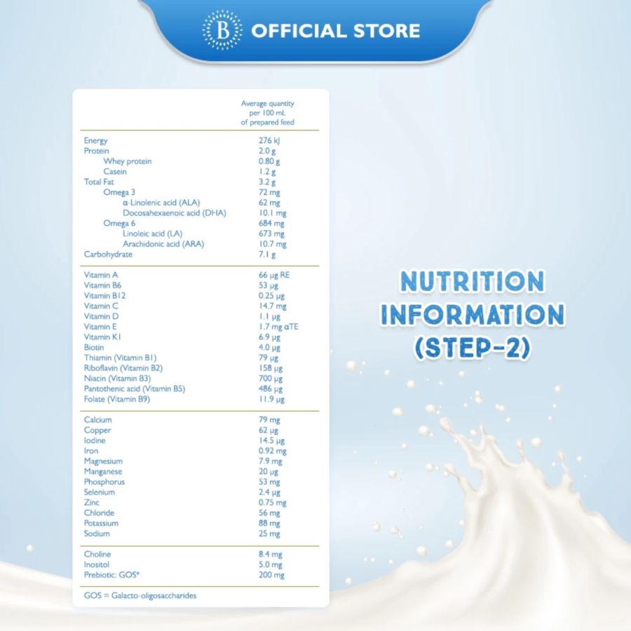Bellamy's Organic Step 2 Follow-On Formula Susu Formula Organik Usiai 6-12 Bulan 900gram