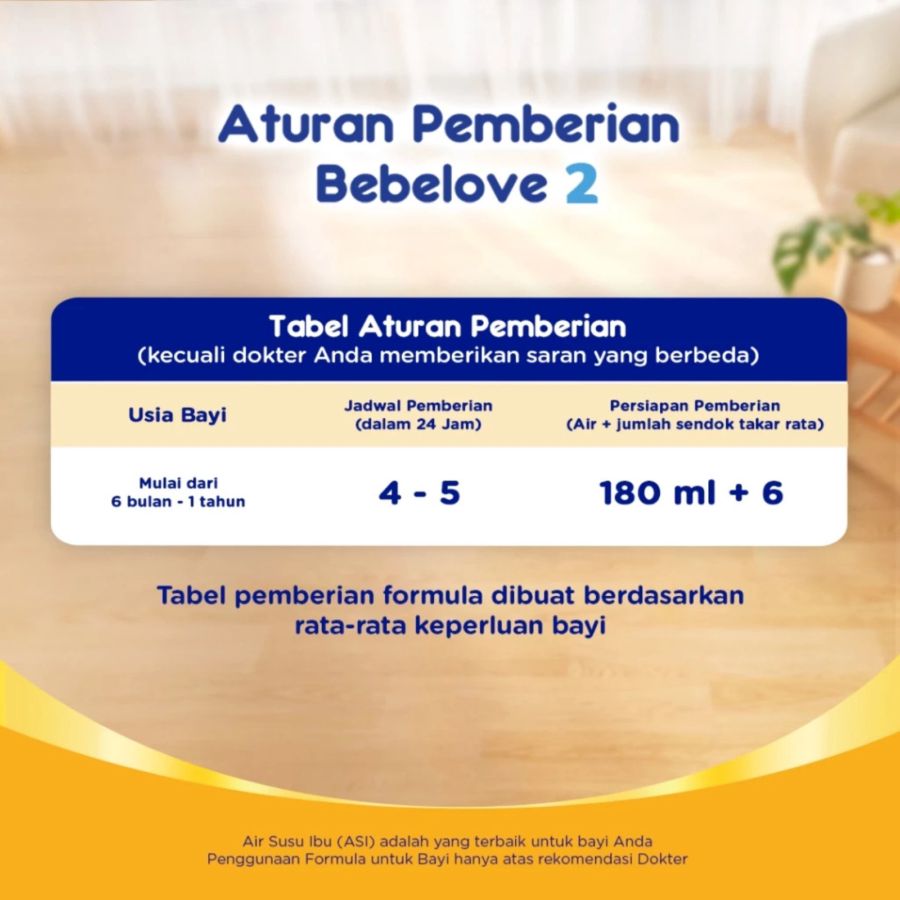 Bebelove 2 Susu Formula Bayi 6-12 Bulan 800gram