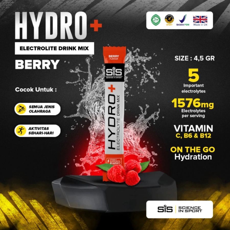 SIS Hydro+ Electrolyte Drink Mix Berry 1stick