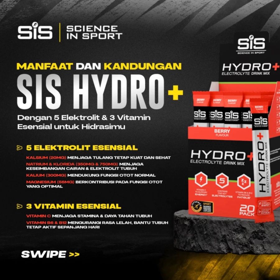 SIS Hydro+ Electrolyte Drink Mix Berry 1stick
