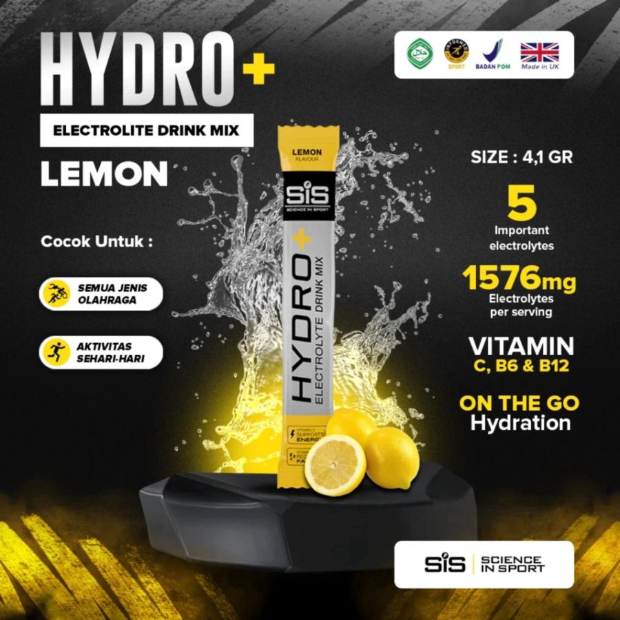 SIS Hydro+ Electrolyte Drink Mix Lemon 1stick