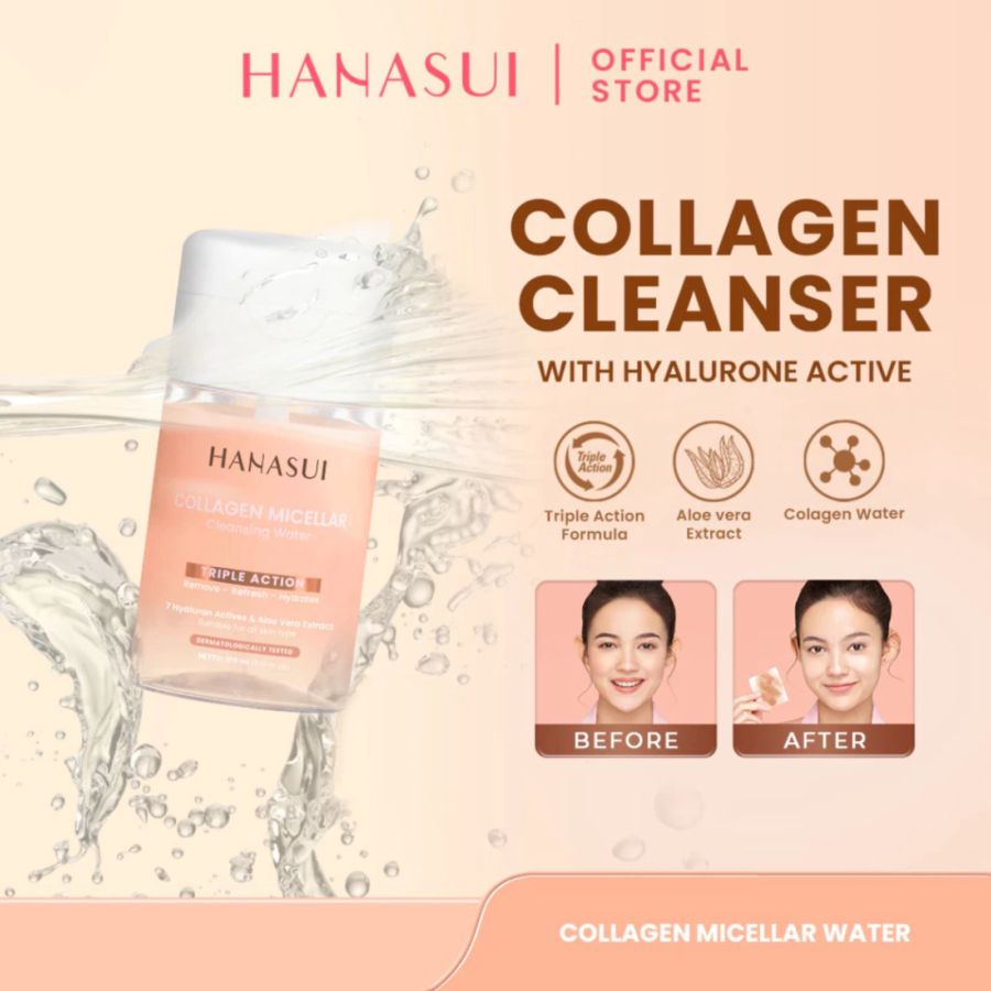 Hanasui Collagen Micelar Triple Action Cleansing Water 100ml