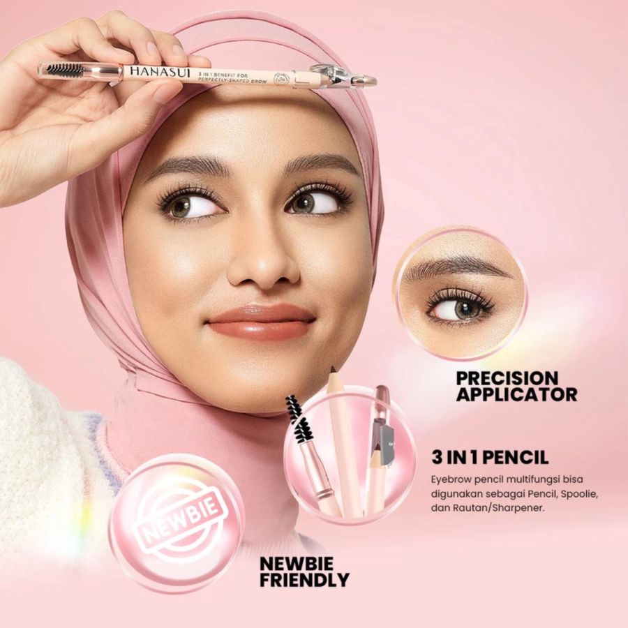 Hanasui Eyebrowtiful Light Brown Pensil Alis 1pcs
