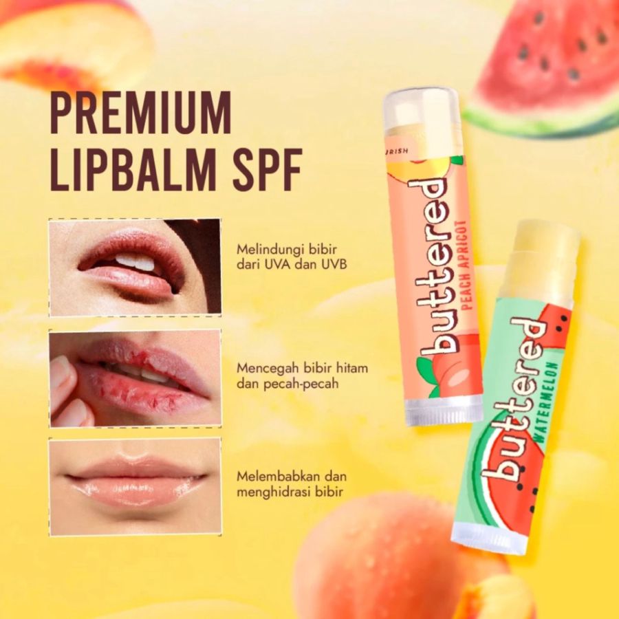 Buttered Premium Ice Pear SPF 15 Lip Balm 4gram