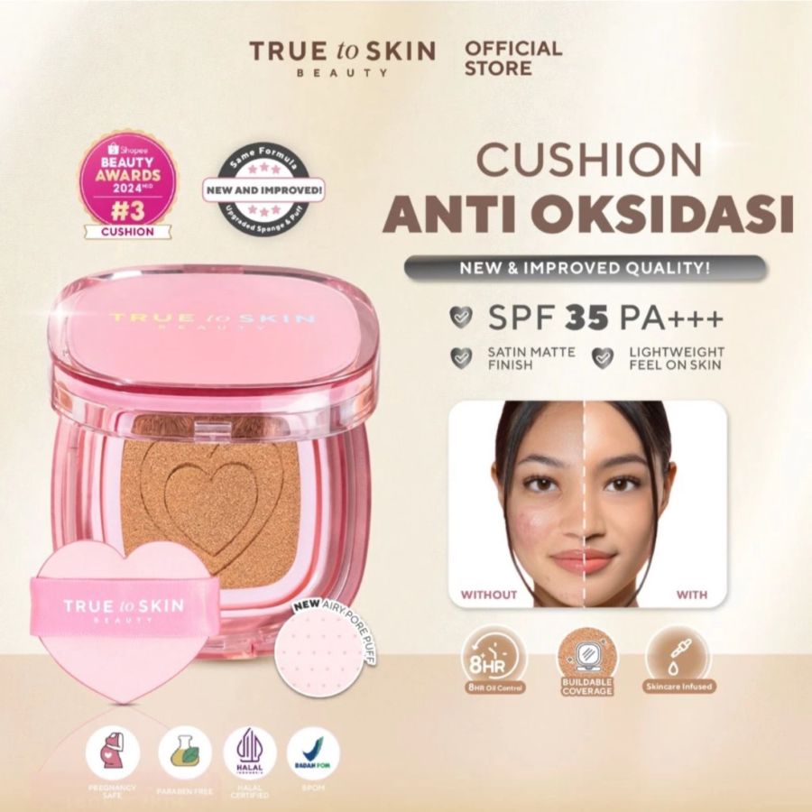 True to Skin Skinlike Porefecting Muffin SPF 35PA+ Cushion 15gram