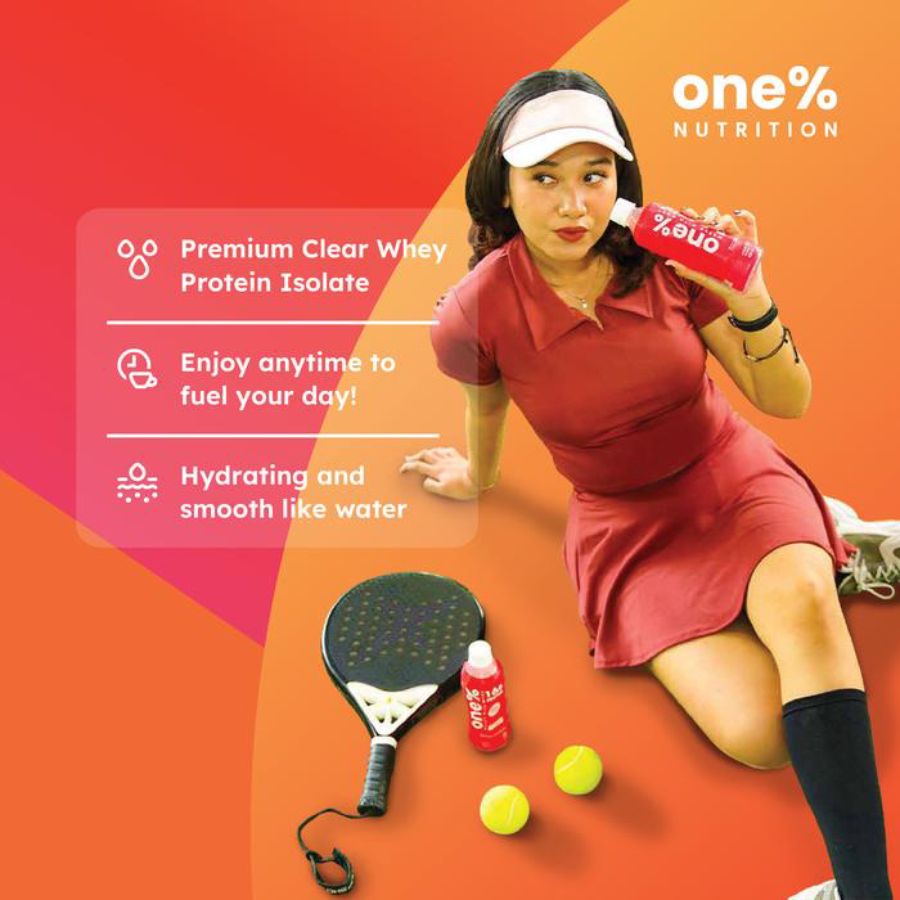 One% Nutrition Protein Water Strawberry 450ml