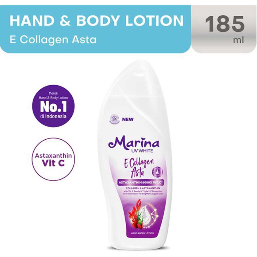 Marina UV White E Collagen Asta Body Lotion 185ml