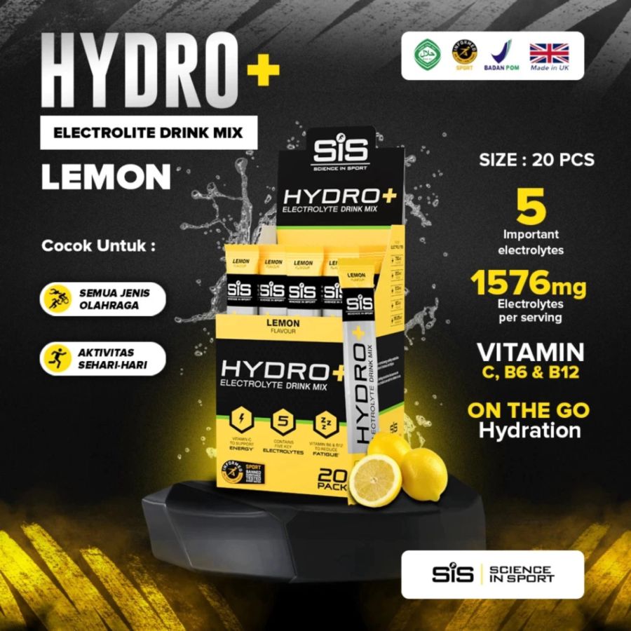SIS Hydro+ Electrolyte Drink Mix Lemon 1stick