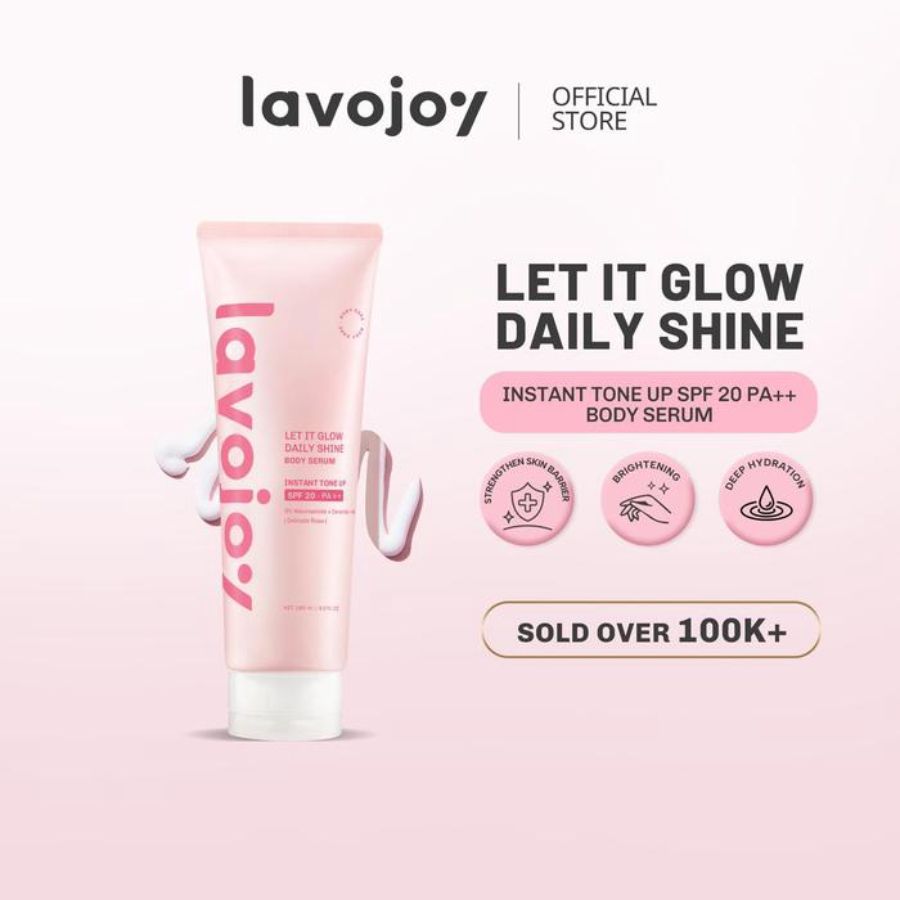 Lavojoy Let It Glow Daily Shine - Body Serum Skin Brightening 180ml