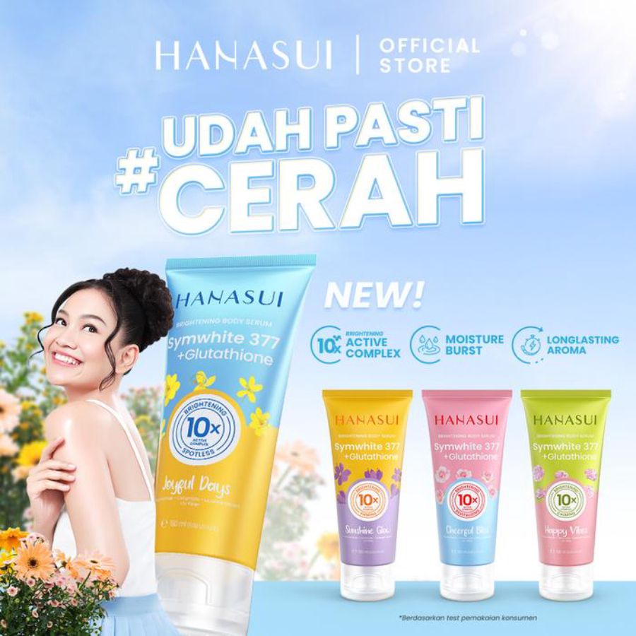 Hanasui Brightening Body Serum Happy Vibes 180ml