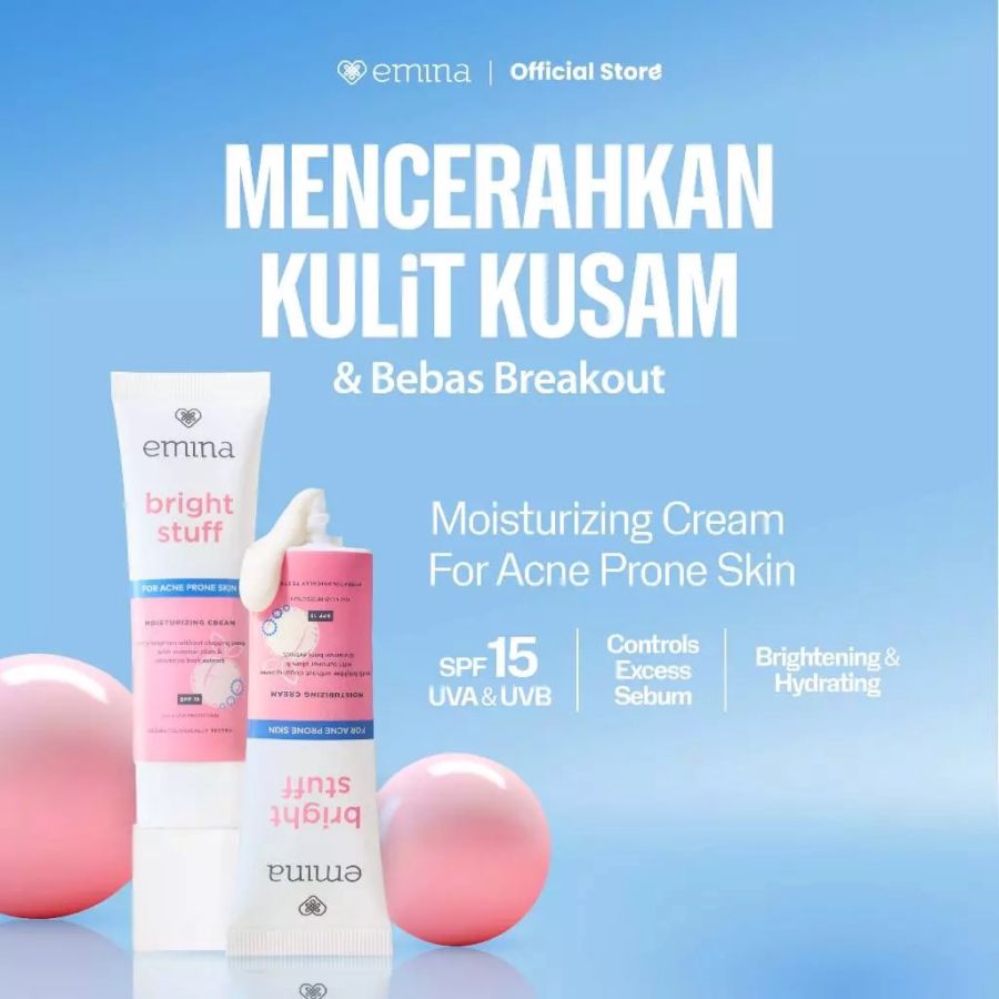 Emina Bright Stuff For Acne Prone Skin Moisturizing Cream 20ml